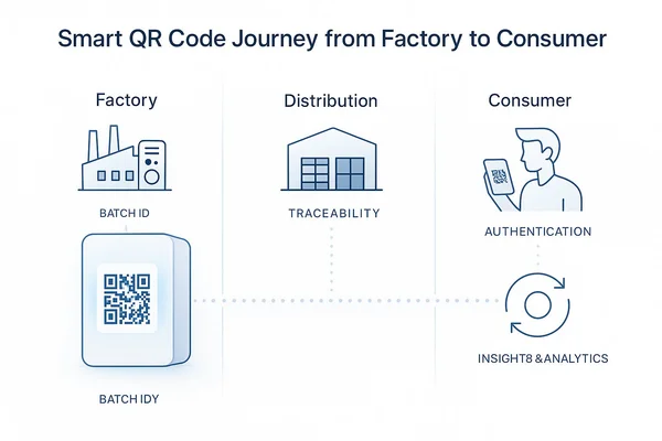 Từ nhà máy đến tay người tiêu dùng: Hành trình của một mã QR thông minh